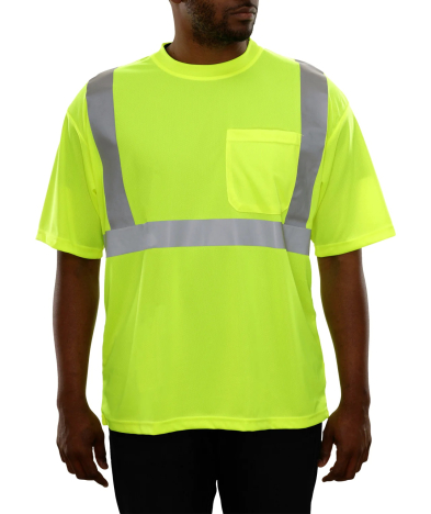 Shirt- HI/Vis logo Lime XL Satellite Industries Online