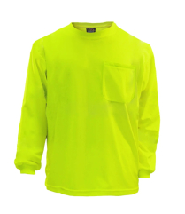 Shirt- LG/Sleeve Pock Lime Med