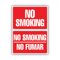 Sign No Smoking/No Fumar 8x12