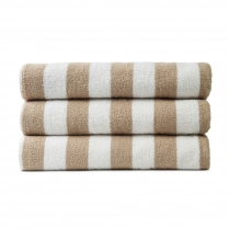 35x70 G Jewel Cabana Stripe Beige 17# Pool Towels(3dz)2-INCH
