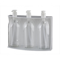 Platinum 32 Oz Triple Holder | White