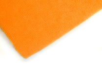 16x16 SHINE MICROFIBER TOWEL- INDIVIDUALLY PACKAGED - ORANGE