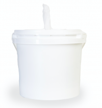 Plastic Floor Bucket Wipe Dispenser with Lid | KIT
