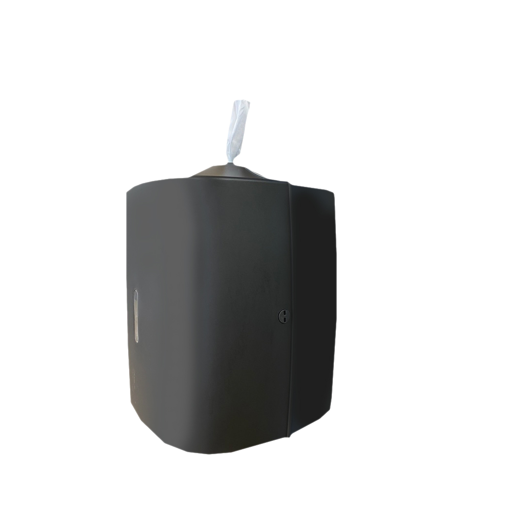 Wall Mounted Wipe Dispenser – Charcoal w/ anti-roping tech