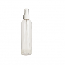 Bottle Clear, White Sprayer