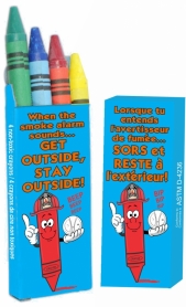 4 Pack Multi Colour Crayon - Get Outside Bil. 50/PK