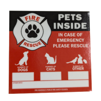 Removable Vinyl Pet Rescue Decal 50/pkg.