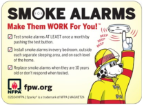 Fire Prevention Week Magnets, 2024 (qty100)