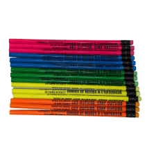 Neon Pencils 50/pkg - Bilingual