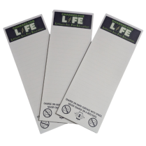 3"x8" Notepad 25 sheets/pad 50 pkg Charged for Life