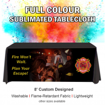 8' Sublimated Tablecloth