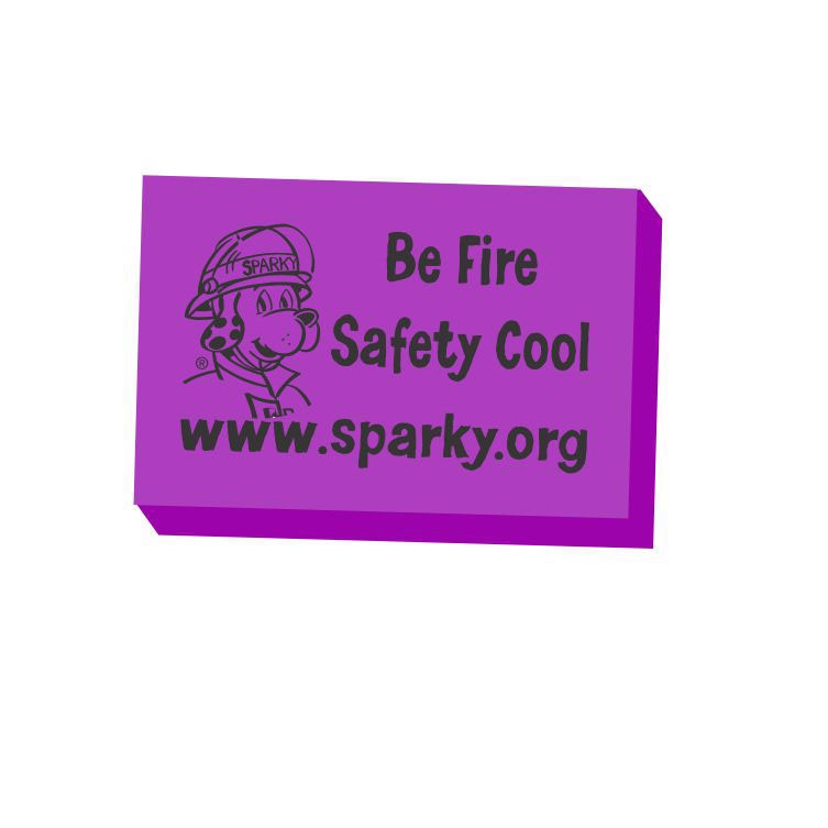 Sparky Be Fire Safety Cool Eraser Fire Marshal's Public Fire Safety Council