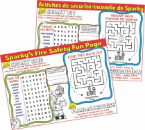 Sparky Placemat Pads 50 sheets/pad Bilingual