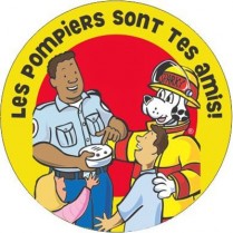 Firefighters Are Your Friends French Sticker (2-1/2)100/RL