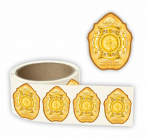 Junior Fire Chief Badge Sticker 100/roll