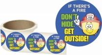 Don't Hide Get Outside 2.5" round Sticker