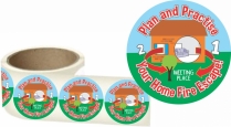 Plan and Practise Your Home Fire Escape 2.5" round Sticker