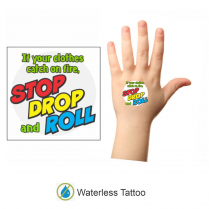 2" x 2" Waterless Tattoos (Stop) 100/pkg