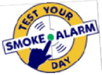 2"x2" Waterless Test your Smoke Alarm tattoos (125/pack)