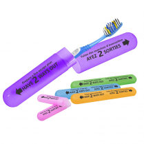 Travel Toothbrush Holder 5 colours 50/pkg.20x3x2cm