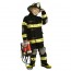 Kid's Firefighter Costume (Black) - size XS (2/3)