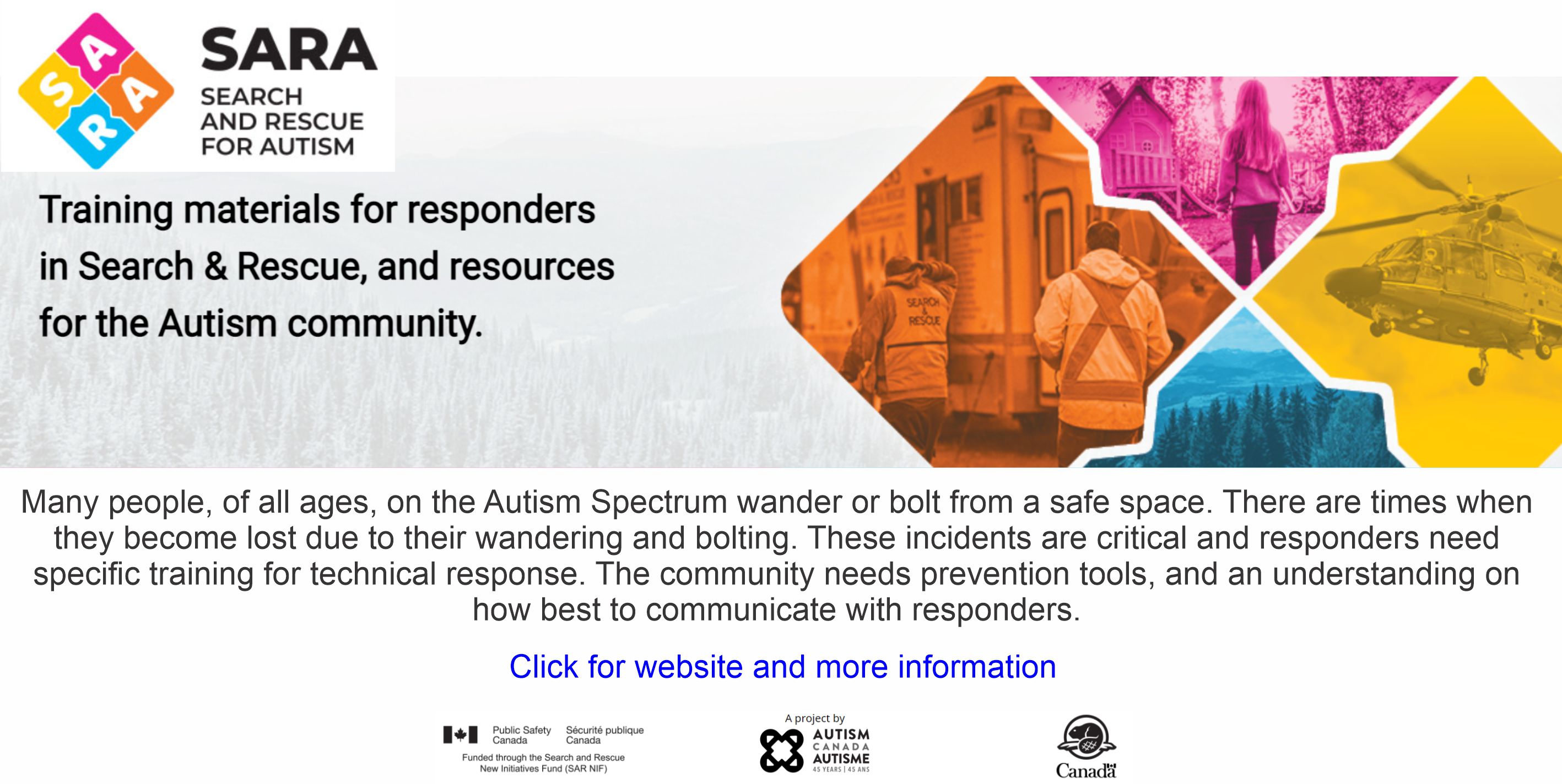 First Responder Autism Training web link