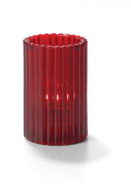 Hollowick Ruby Vertical Rod Cylinder Glass Lamp(x)