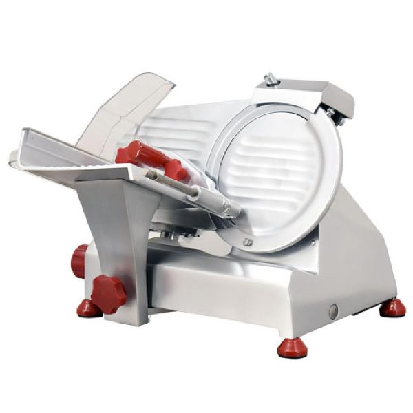 OMCAN 8-inch Belt-Driven Slicer with Fixed Blade Sharpener