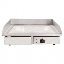 OMCAN 22-inch Stainless Steel Griddle with Smooth Surface