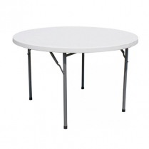 OMCAN 59-inch Solid Round Folding Table
