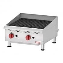 OMCAN Countertop Radiant Gas Char-Broiler with 2 Burners