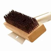 OMCAN Ultimate Oven And Grill Brush with Round Carbon Steel