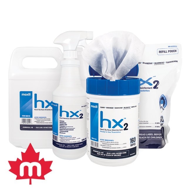 hx2 Hard Surface Disinfectant 160 Wipes