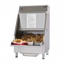 Carter-Hoffman Chip warmer and dispenser; 22 gal capacity