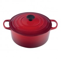 LE CREUSET ROUND FRENCH OVEN 5.3L/26CM CHERRY