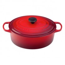 LE CREUSET OVAL FRENCH OVEN 4.7L CHERRY