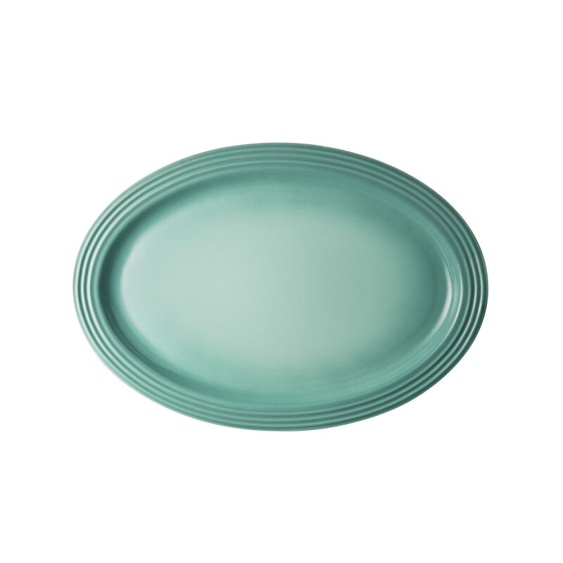 LE CREUSET 46CM OVAL SERVING PLATTER SAGE