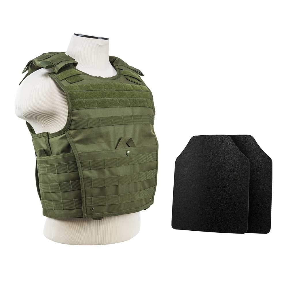 NcSTAR VISM External Pocket Plate Carrier – Includes 2x LVL IIIA Soft Ballistic Panels