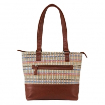 Woven Tote - Brown