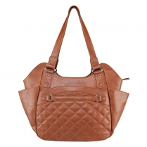 Quilted Hobo Large - Brown