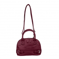 Small Dome Crossbody Bag- Red