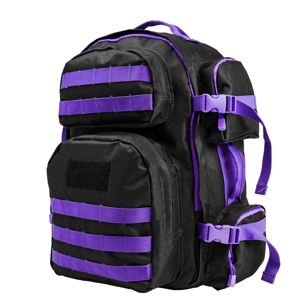 Tac Backpack/Blk/Purple Trim
