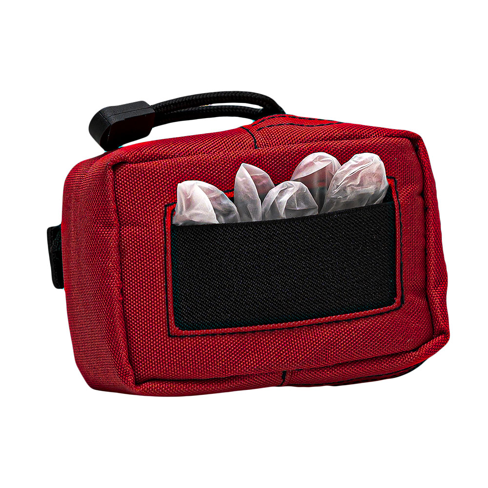 PPE GLOVE POUCH/ RED