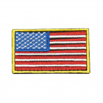 USA Flag Patch Embroid RdWtBl