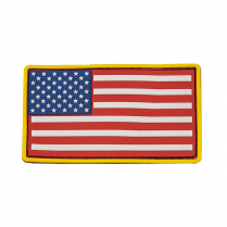 USA Flag Patch PVC RdWtBl