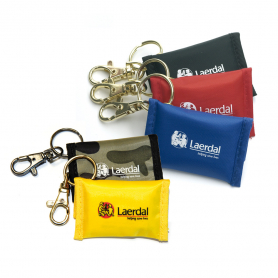 Laerdal® Face Shield CPR Barrier Key Ring - Assorted Colors - 25 Pack