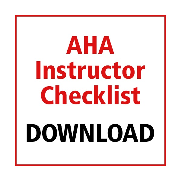 AHA Instructor Checklist Download