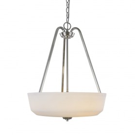 Hudson 3 Light  Brushed Nickel Pendant