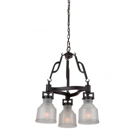 Franklin 3 Light  Black Chandelier