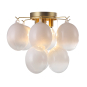 GLOBO 4-LIGHT SEMI FLUSH